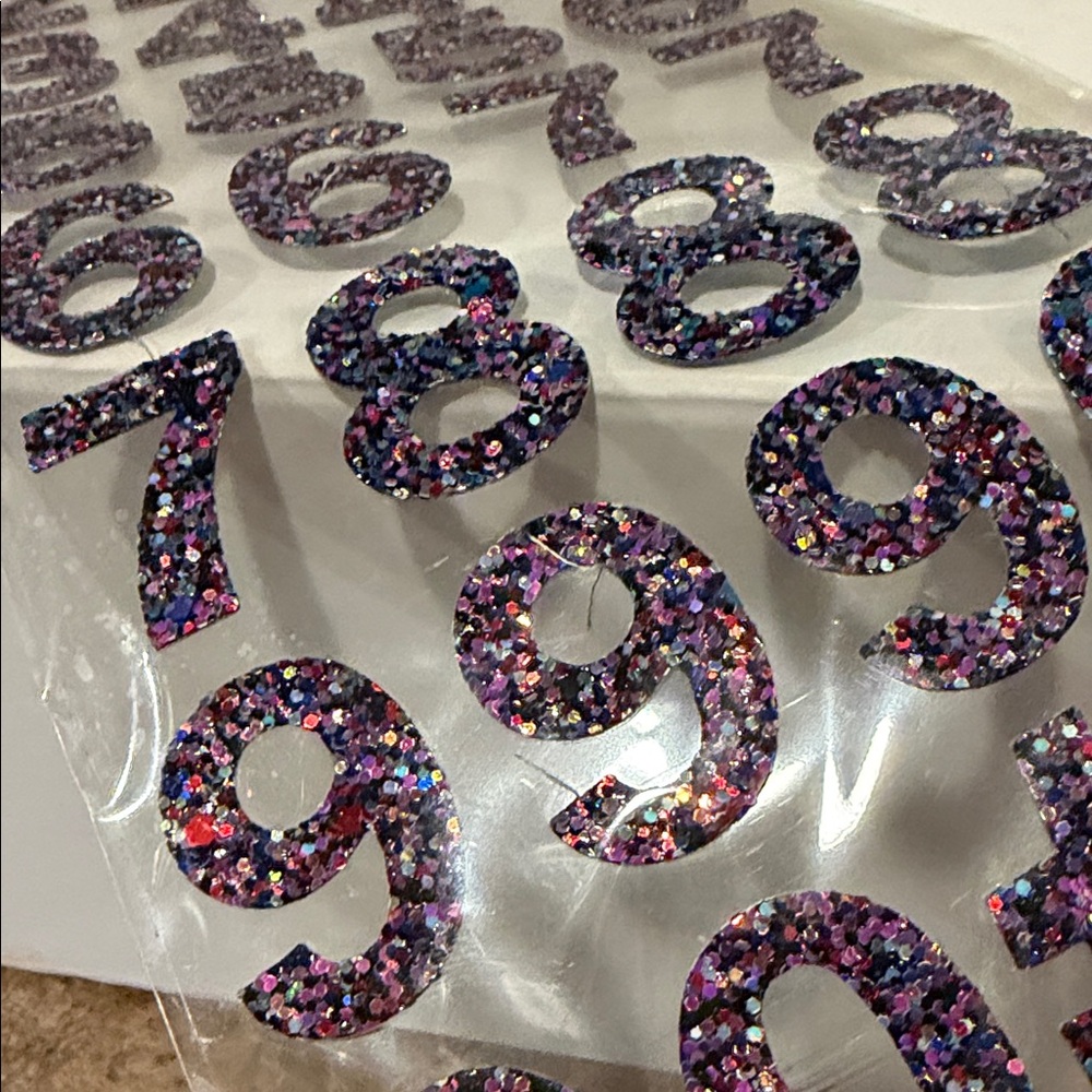 Scrapbooking Alphabet Stickers, Bling Sticker Sheets, Rhinestone Sticker Bundle - Picture 7 of 16